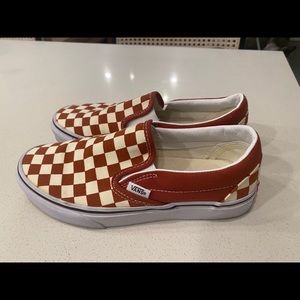 Vans Slip Ons Checkered Picante women’s 6